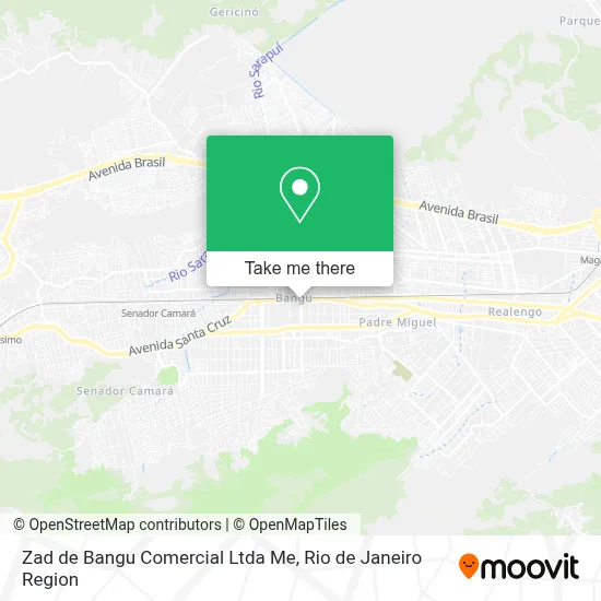 Zad de Bangu Comercial Ltda Me map