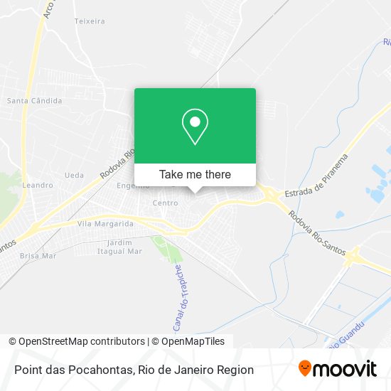 Point das Pocahontas map
