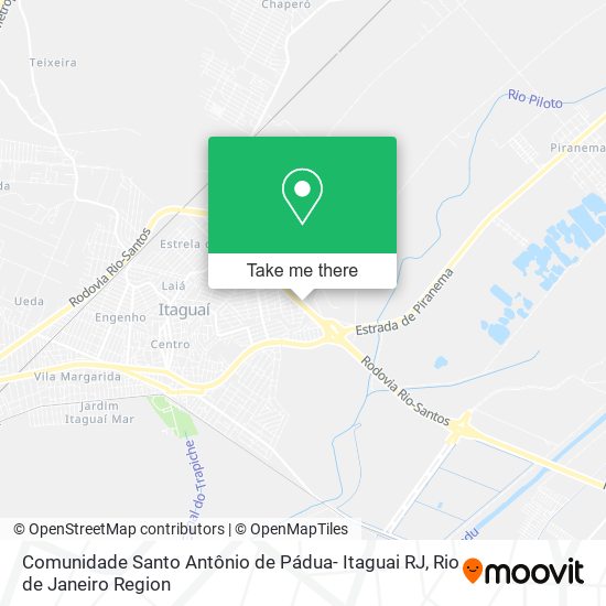 Mapa Comunidade Santo Antônio de Pádua- Itaguai RJ