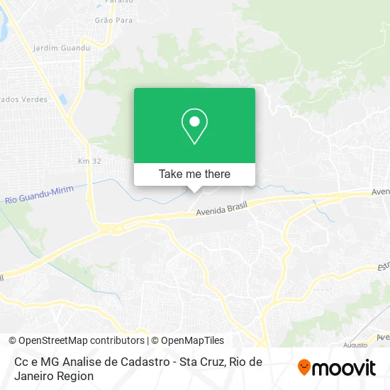 Cc e MG Analise de Cadastro - Sta Cruz map