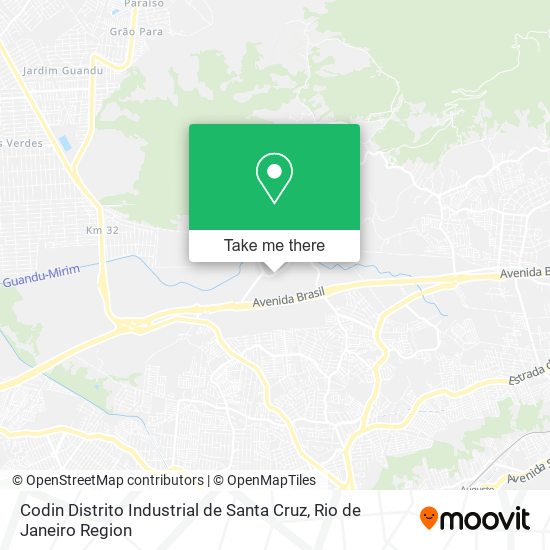 Codin Distrito Industrial de Santa Cruz map