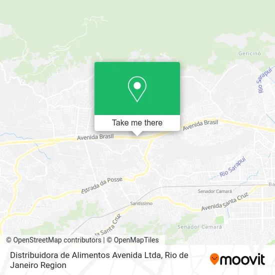 Distribuidora de Alimentos Avenida Ltda map