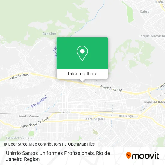Unirrio Santos Uniformes Profissionais map