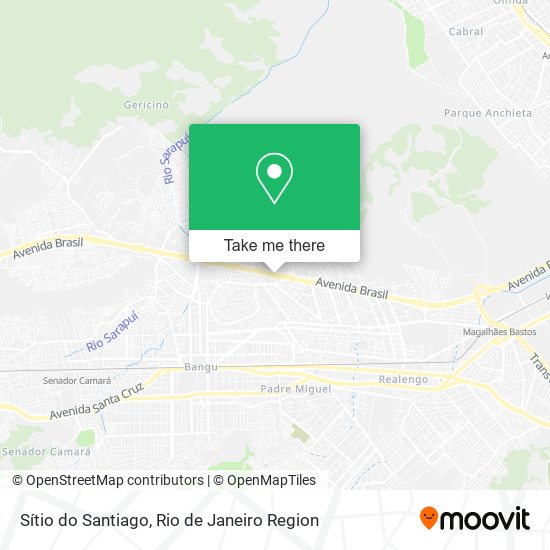 Sítio do Santiago map