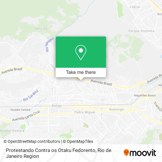 Protestando Contra os Otaku Fedorento map