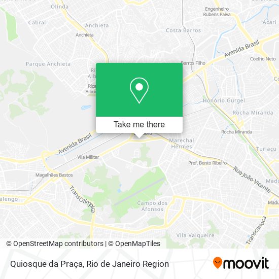 Mapa Quiosque da Praça