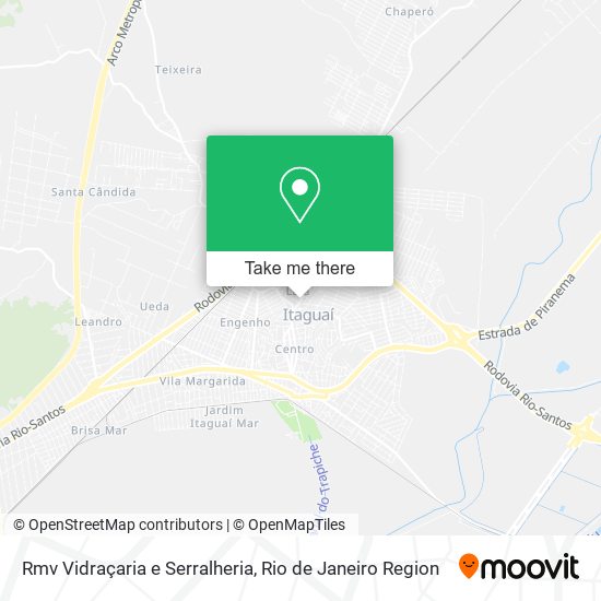 Mapa Rmv Vidraçaria e Serralheria