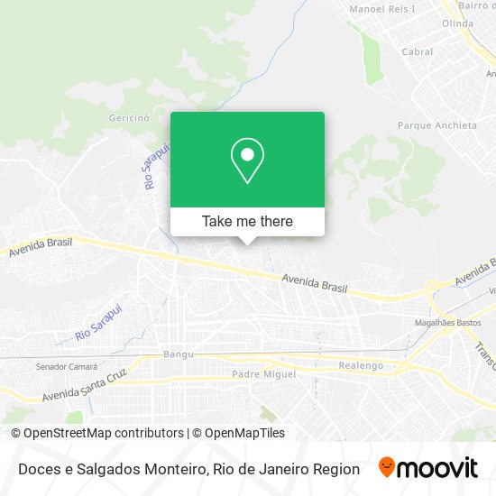 Mapa Doces e Salgados Monteiro