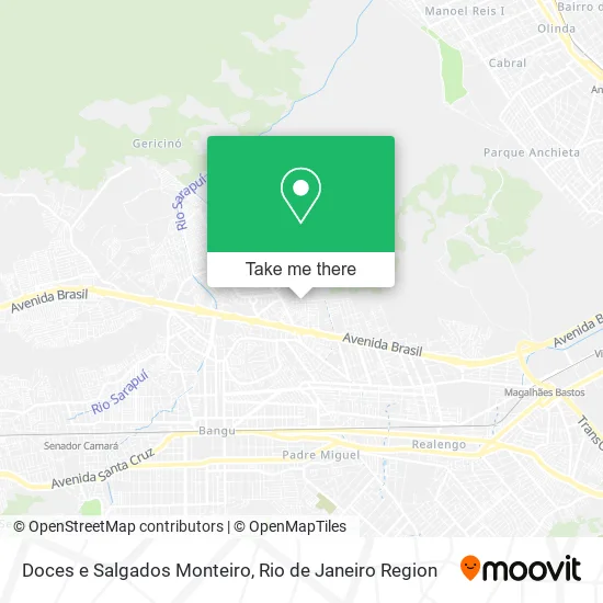 Doces e Salgados Monteiro map