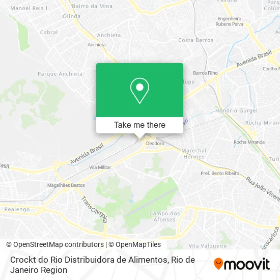 Crockt do Rio Distribuidora de Alimentos map