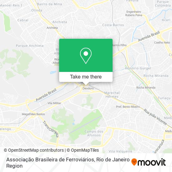 Associação Brasileira de Ferroviários map