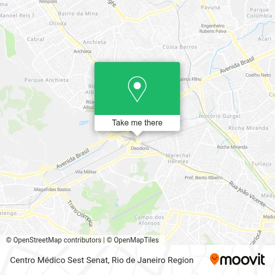 Centro Médico Sest Senat map