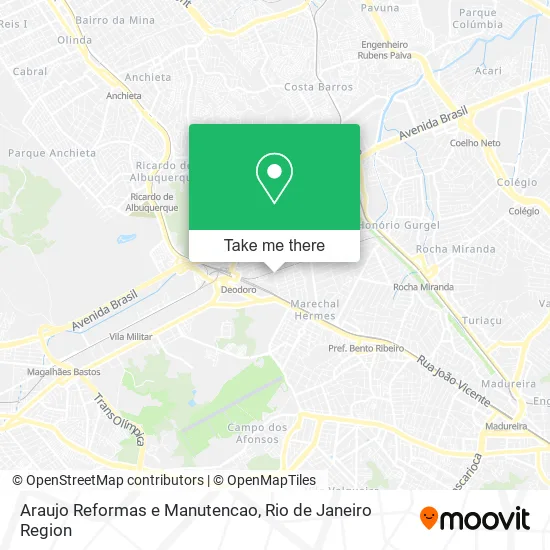 Araujo Reformas e Manutencao map