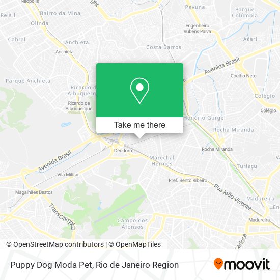 Puppy Dog Moda Pet map