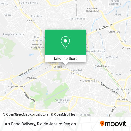 Mapa Art Food Delivery