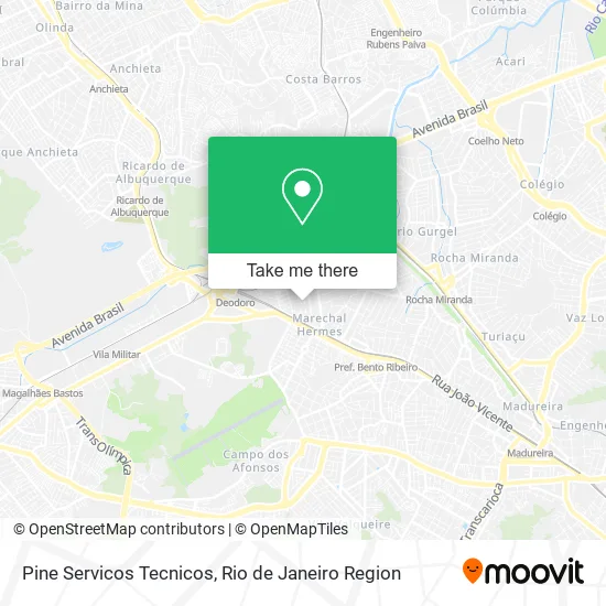 Pine Servicos Tecnicos map