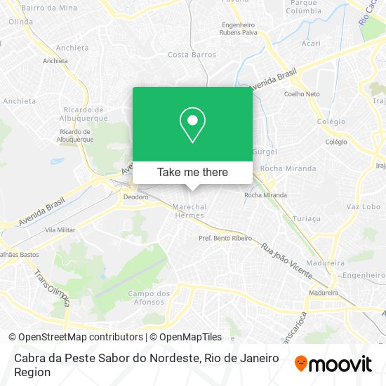 Cabra da Peste Sabor do Nordeste map