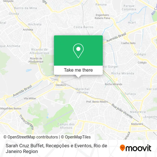 Sarah Cruz Buffet, Recepções e Eventos map