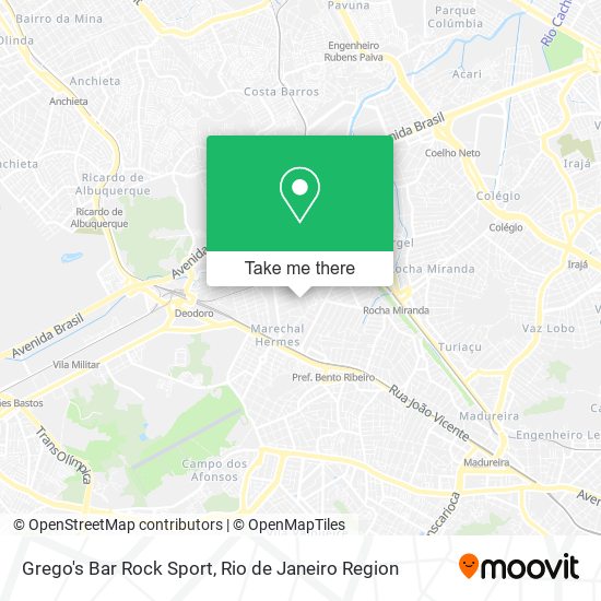 Grego's Bar Rock Sport map