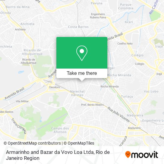 Armarinho and Bazar da Vovo Loa Ltda map