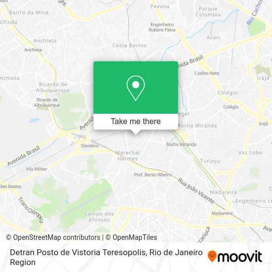 Detran Posto de Vistoria Teresopolis map