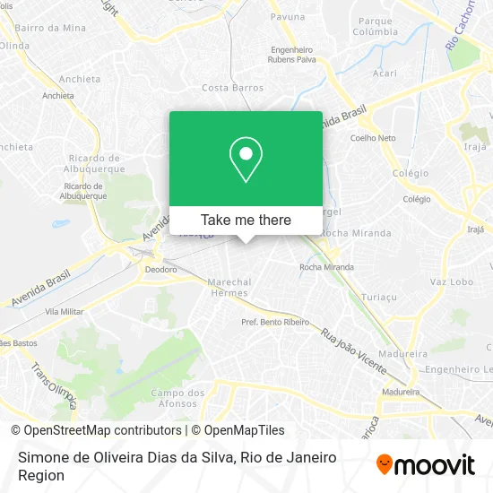 Simone de Oliveira Dias da Silva map