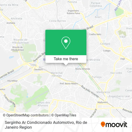 Serginho Ar Condicionado Automotivo map