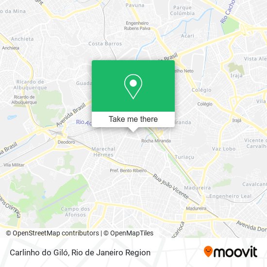 Carlinho do Giló map