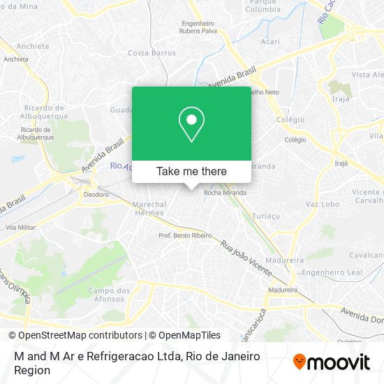 M and M Ar e Refrigeracao Ltda map