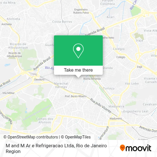 M and M Ar e Refrigeracao Ltda map