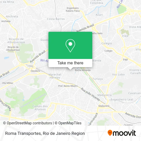 Roma Transportes map