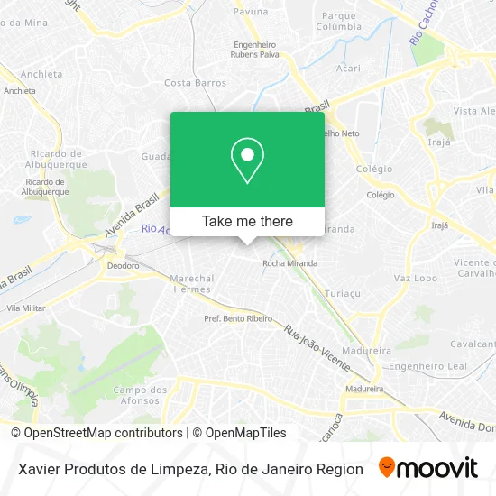 Xavier Produtos de Limpeza map