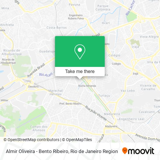 Mapa Almir Oliveira - Bento Ribeiro