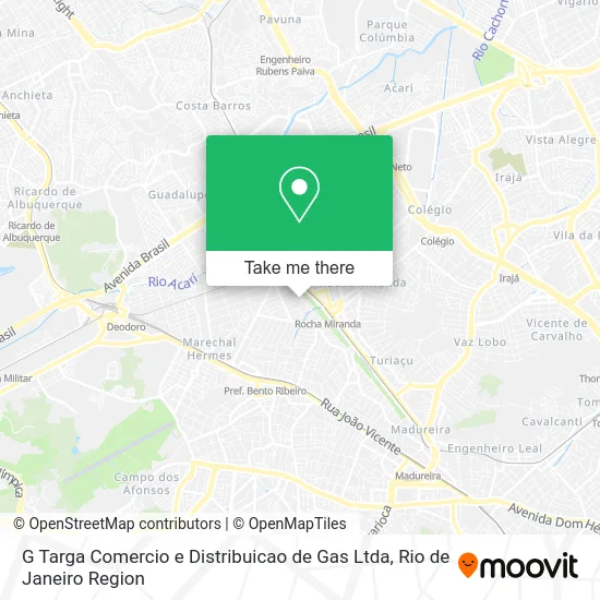 G Targa Comercio e Distribuicao de Gas Ltda map