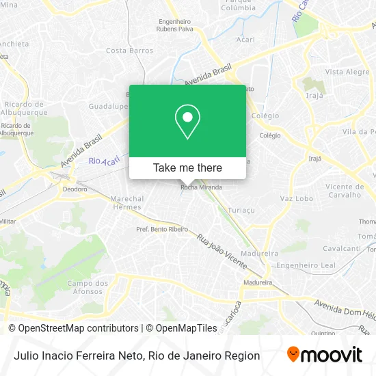 Julio Inacio Ferreira Neto map