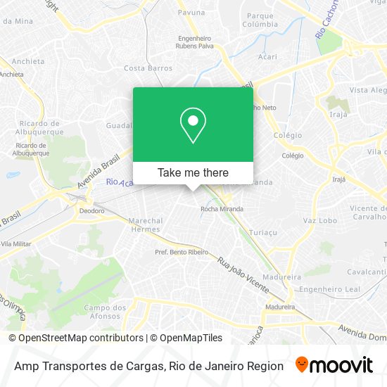 Amp Transportes de Cargas map