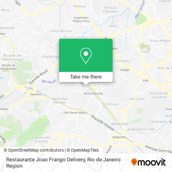 Restaurante Joao Frango Delivery map
