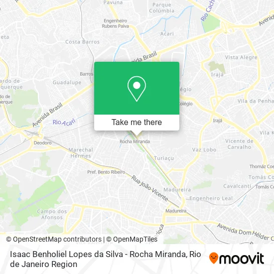 Isaac Benholiel Lopes da Silva - Rocha Miranda map