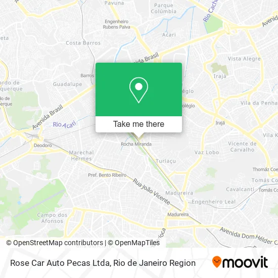 Rose Car Auto Pecas Ltda map