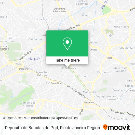 Deposito de Bebidas do Pqd map