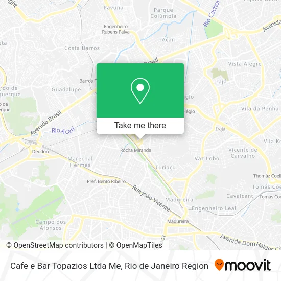 Cafe e Bar Topazios Ltda Me map