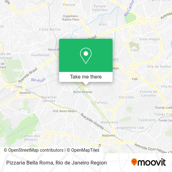 Pizzaria Bella Roma map