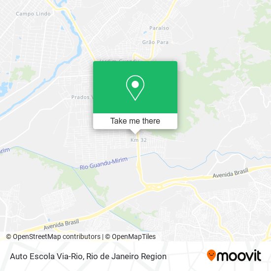 Auto Escola Via-Rio map