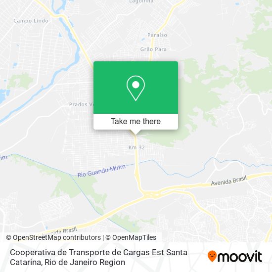 Cooperativa de Transporte de Cargas Est Santa Catarina map