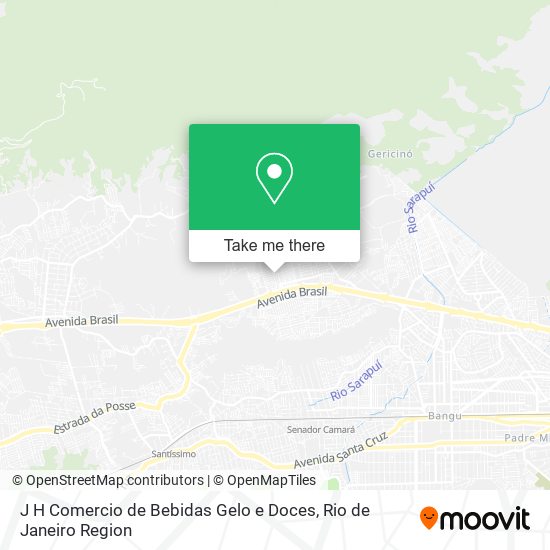 J H Comercio de Bebidas Gelo e Doces map