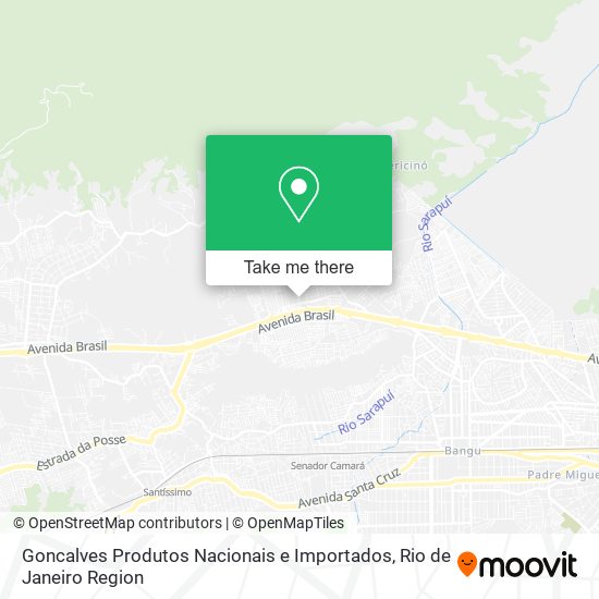 Mapa Goncalves Produtos Nacionais e Importados