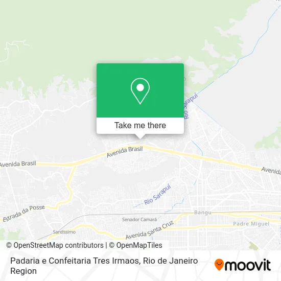 Padaria e Confeitaria Tres Irmaos map