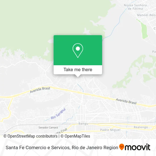 Santa Fe Comercio e Servicos map