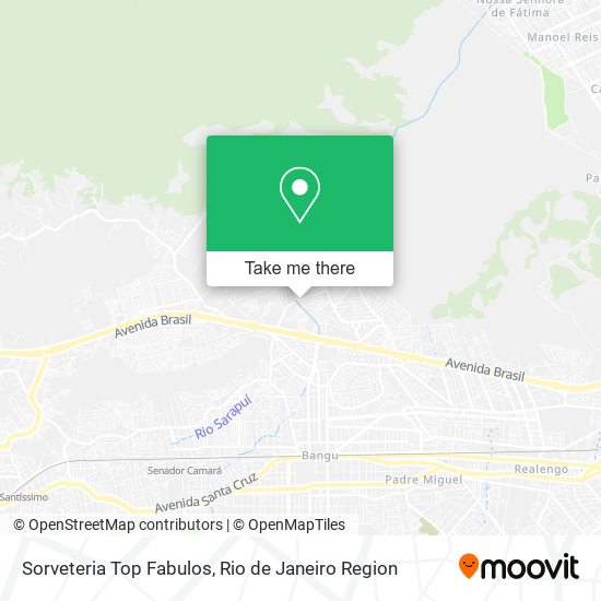 Sorveteria Top Fabulos map