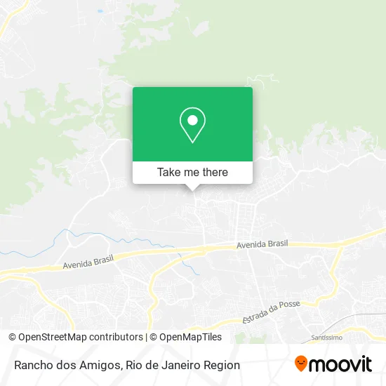 Rancho dos Amigos map